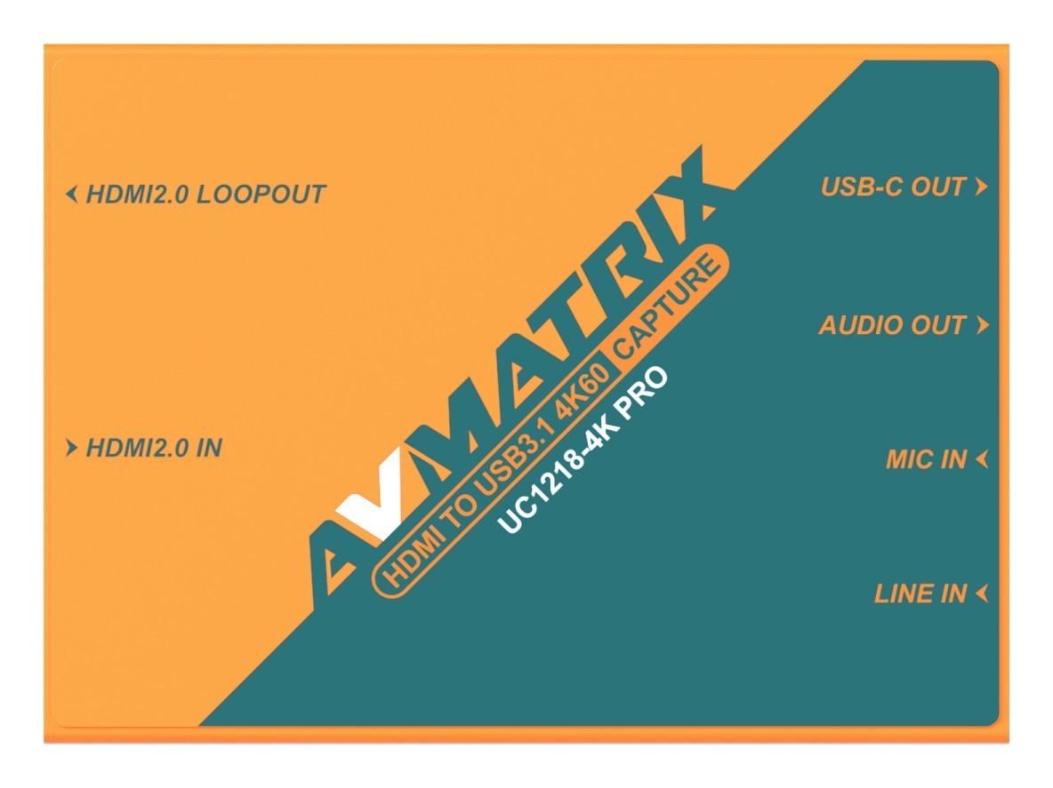 AVMATRIX UC1218-4K PRO – Pohled na zařízení