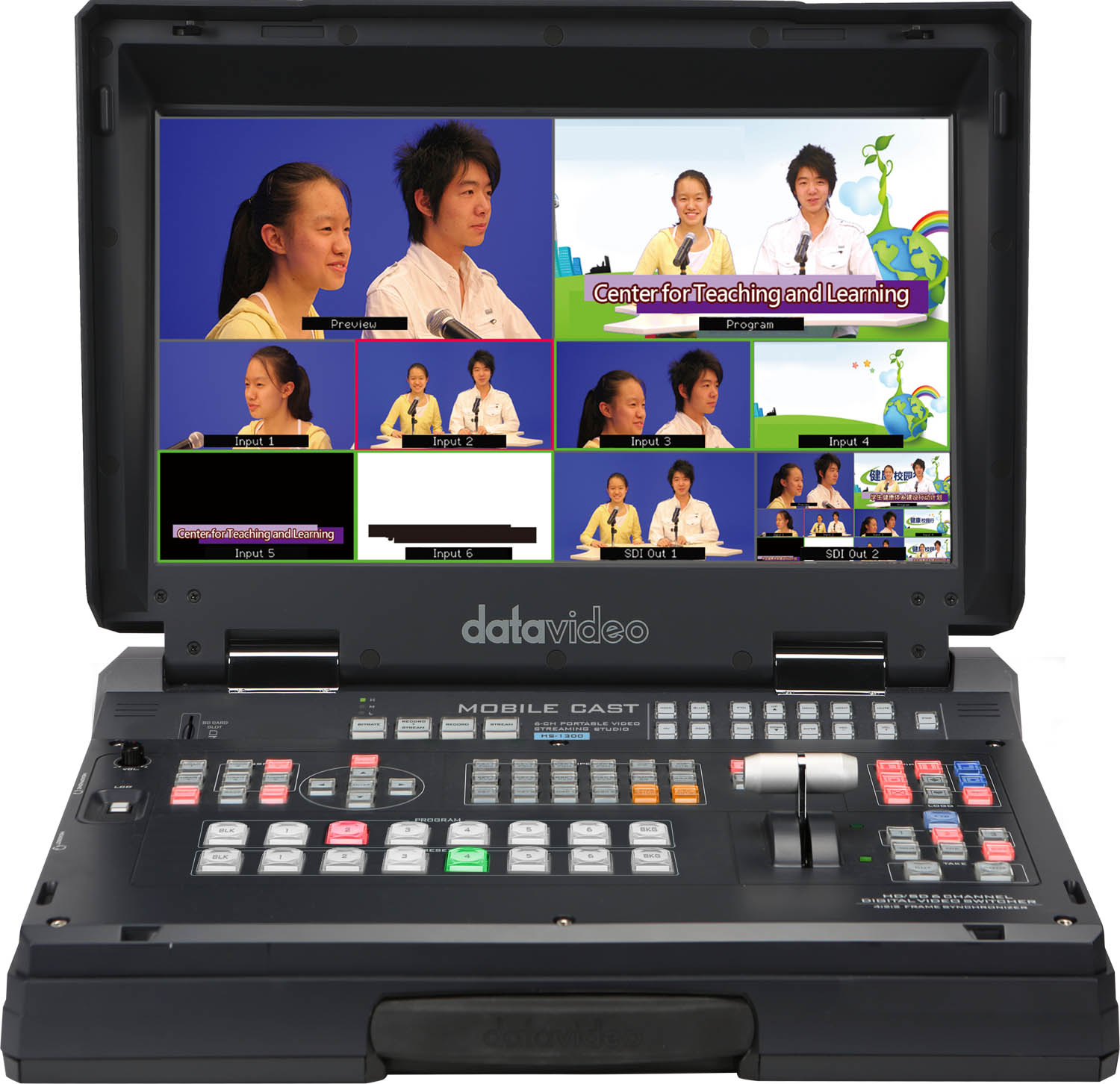 Přenosná videorežie Datavideo HS-1300 s vestavěným monitorem