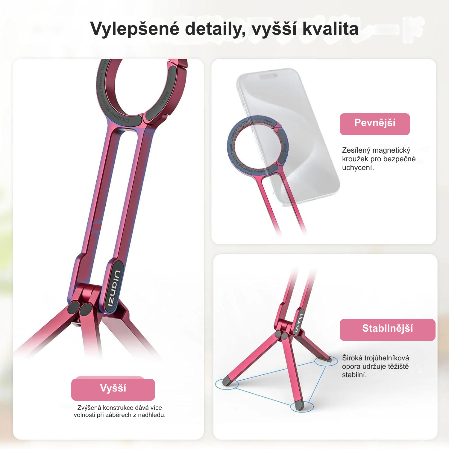 Vylepšené detaily, vyšší kvalita