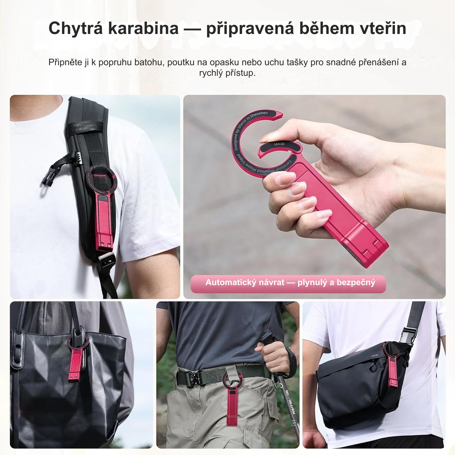 Chytrá karabina — připravená během vteřin