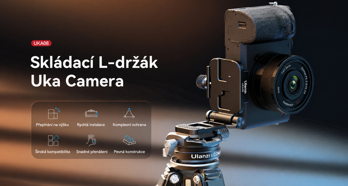 Skládací L-držák Uka Camera