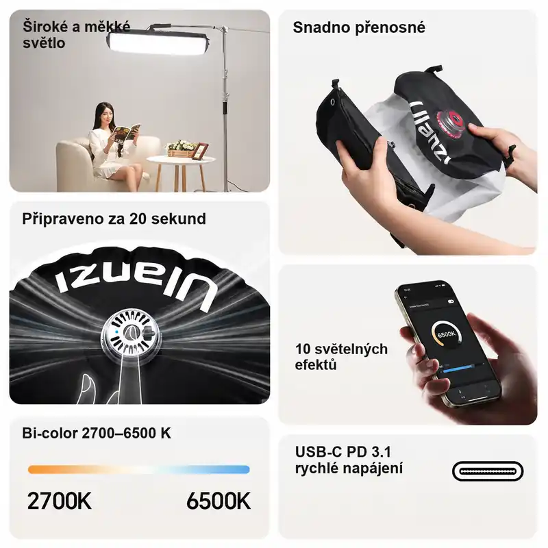 Ulanzi AL120 infographic