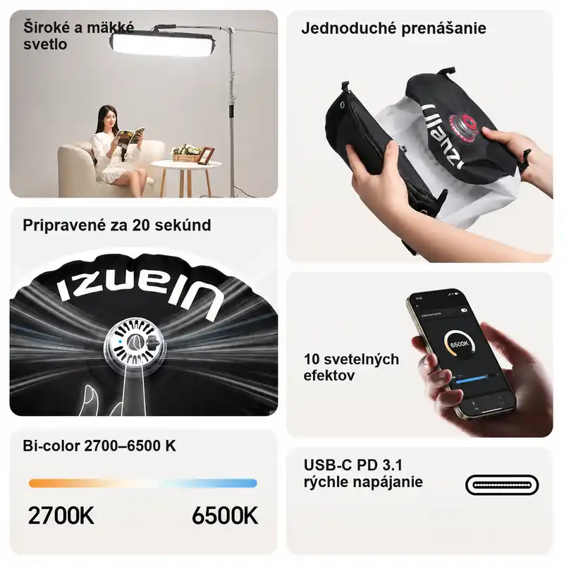 Ulanzi AL120 infographic