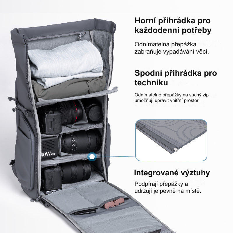 Horní přihrádka pro každodenní potřeby