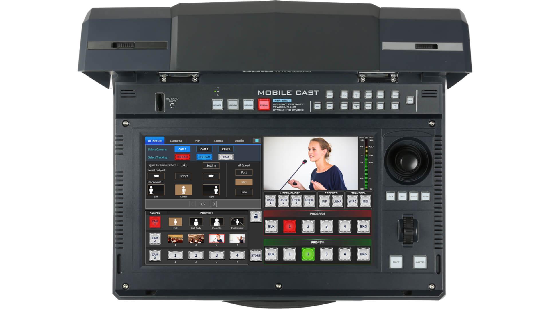 Přenosné produkční studio Datavideo HS-1650T