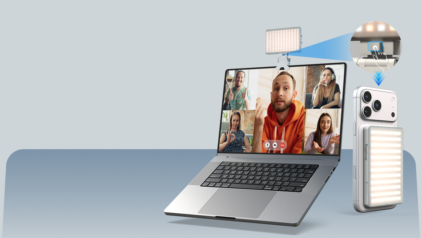 CATEGORY/Lighting System/Pocket Led Video Lights M3 Attachable LED Video Light with Clip for Mobile Phone / Desktop / Laptop-SKU:5505/