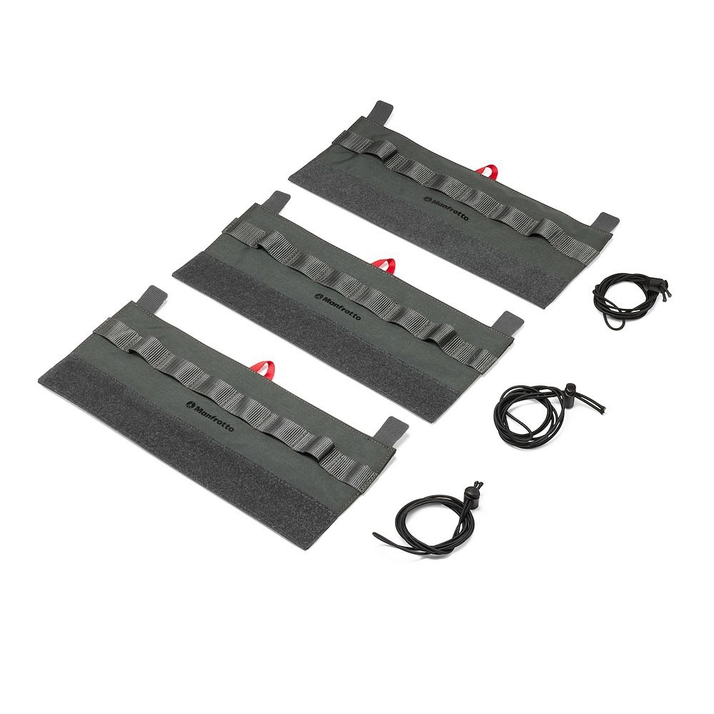 Drei Manfrotto MB RO LW Stativbeinhüllen