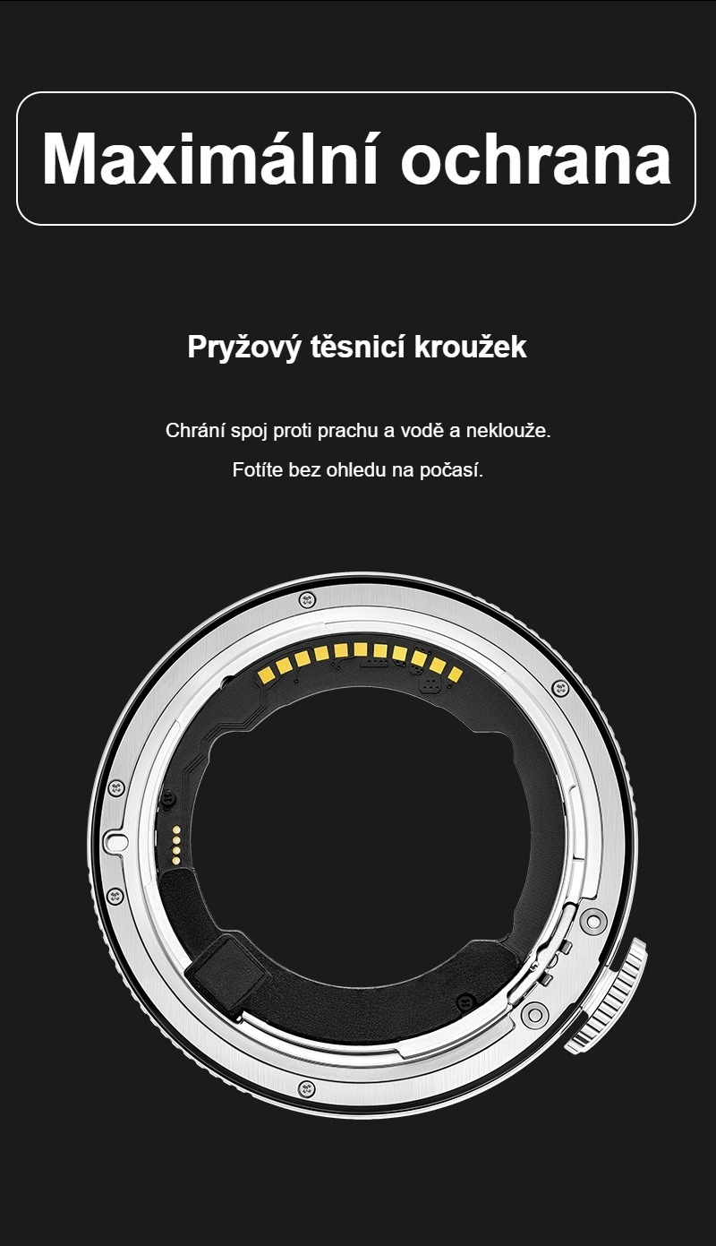 Megadap ETZ21 Pro+ – Pryžový těsnicí kroužek proti prachu a vodě