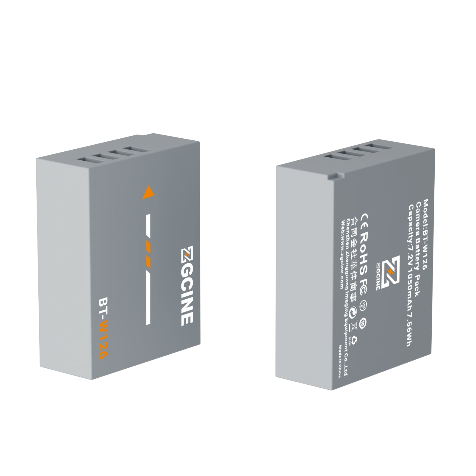 ZGCINE BT-W126 battery for Fujifilm Camera