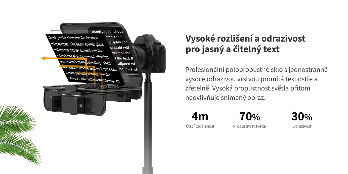 Polopropustné sklo 70/30