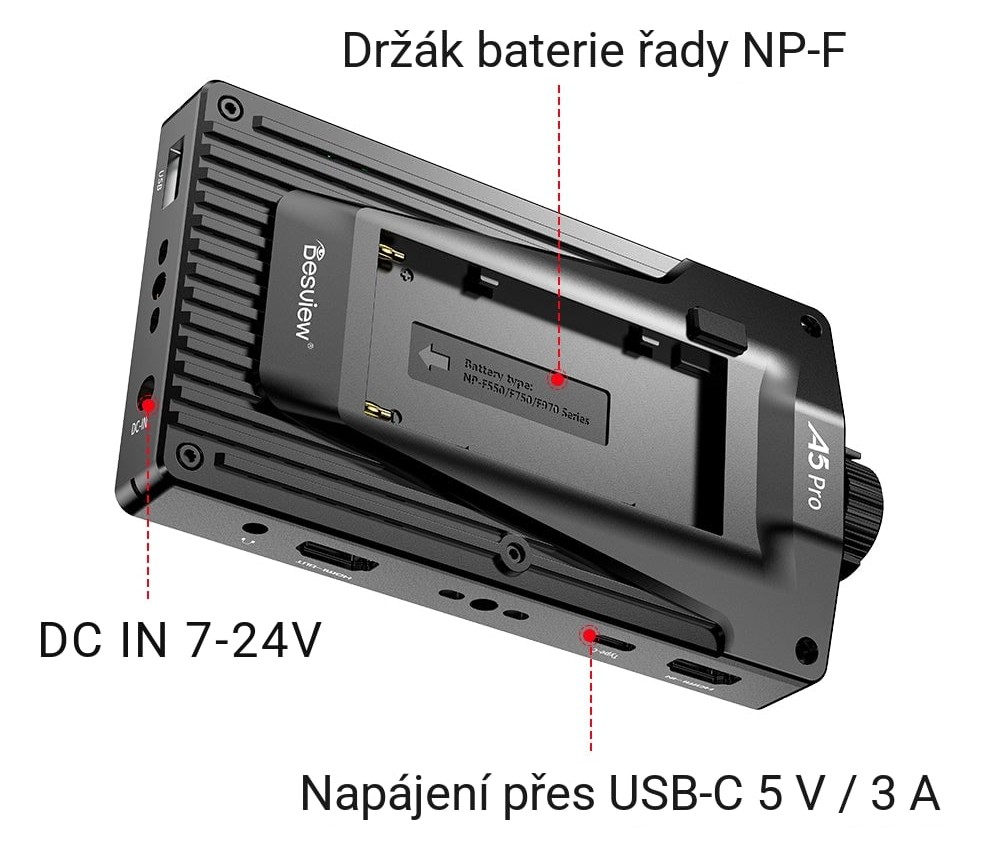 Tři způsoby napájení pro dlouhé natáčení