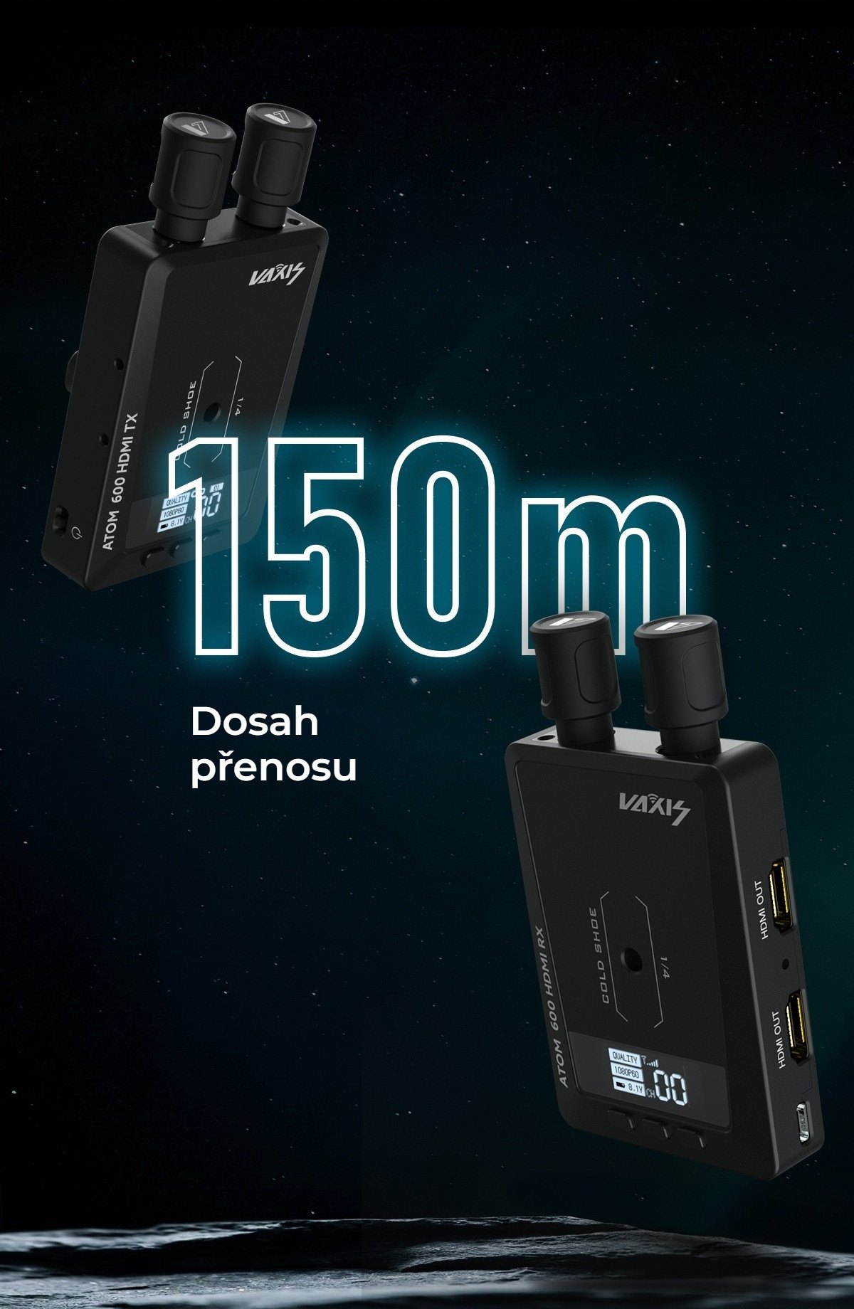 Dosah 150 m
