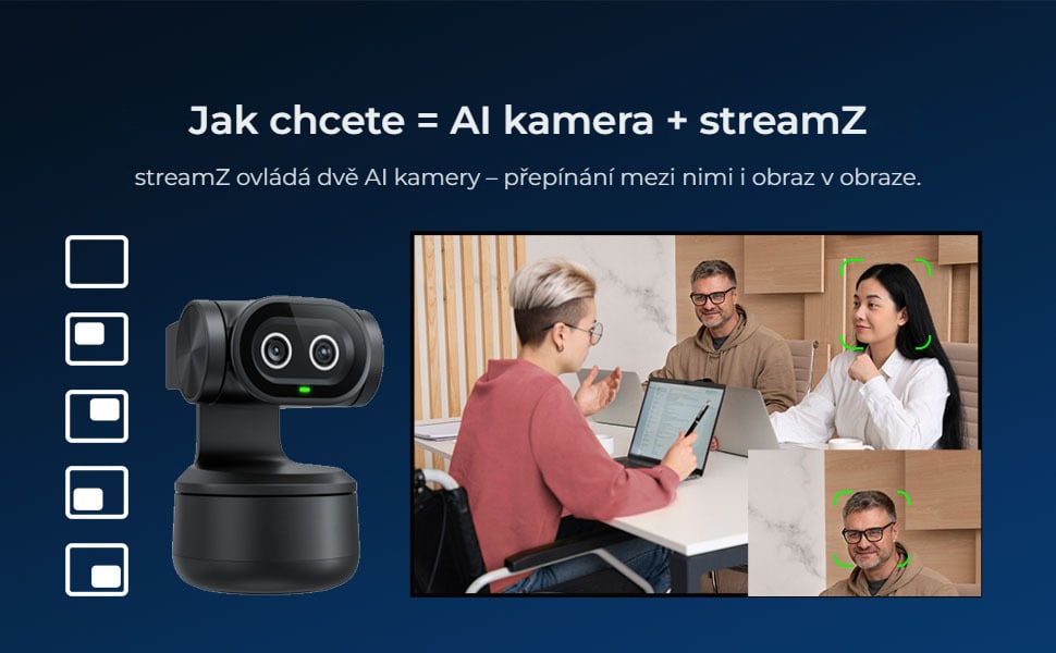 AI kamera a streamZ