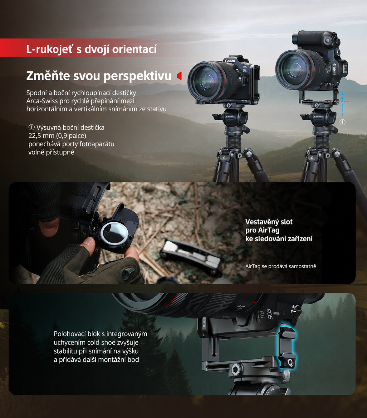 Česká infografika SmallRig pro systém klecí Canon EOS R6 Mark III – část 8 z 8