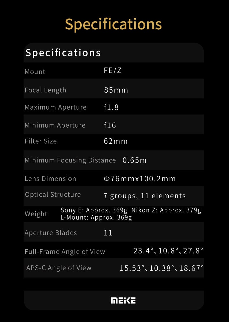 SL 85mmF1.8 STM SE II
