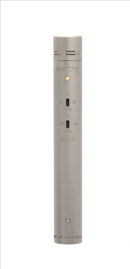 Versatile small-diaphragm condenser microphone with cardioid and omnidirectional capsules, selectable pad and high-pass filter.