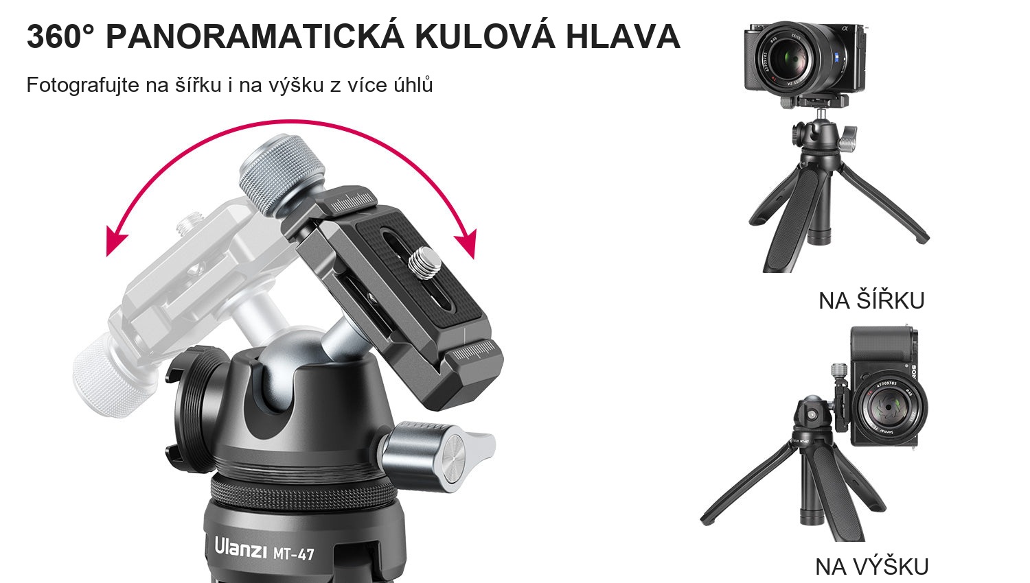 360° PANORAMATICKÁ KULOVÁ HLAVA