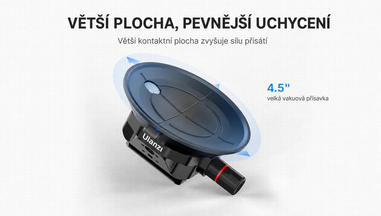 Velká kontaktní plocha přísavky Ulanzi SC-02