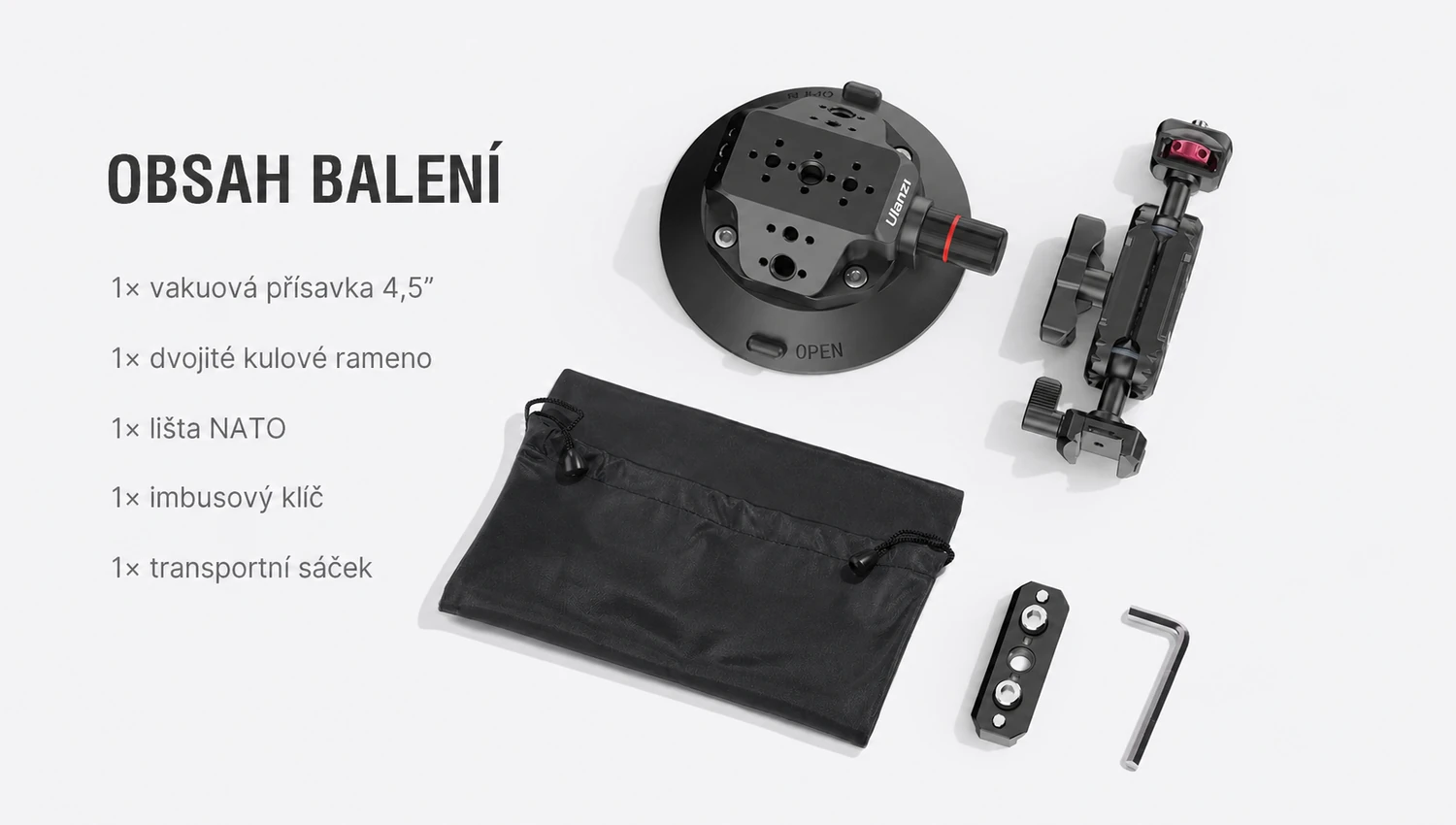 Obsah balení Ulanzi SC-02