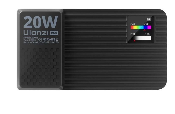 Ulanzi K20 ovládání RGB a CCT