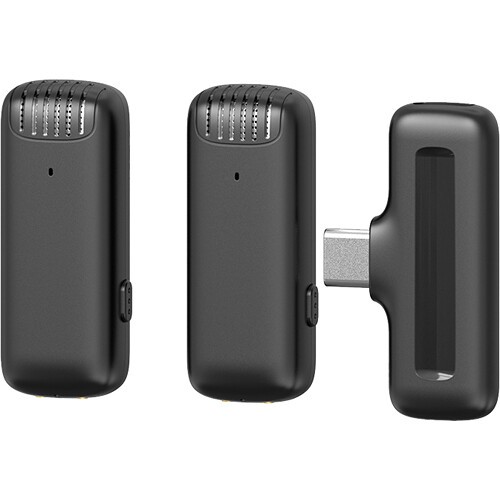 Ulanzi J12 Wireless Lavalier Microphone Type-C Black V2