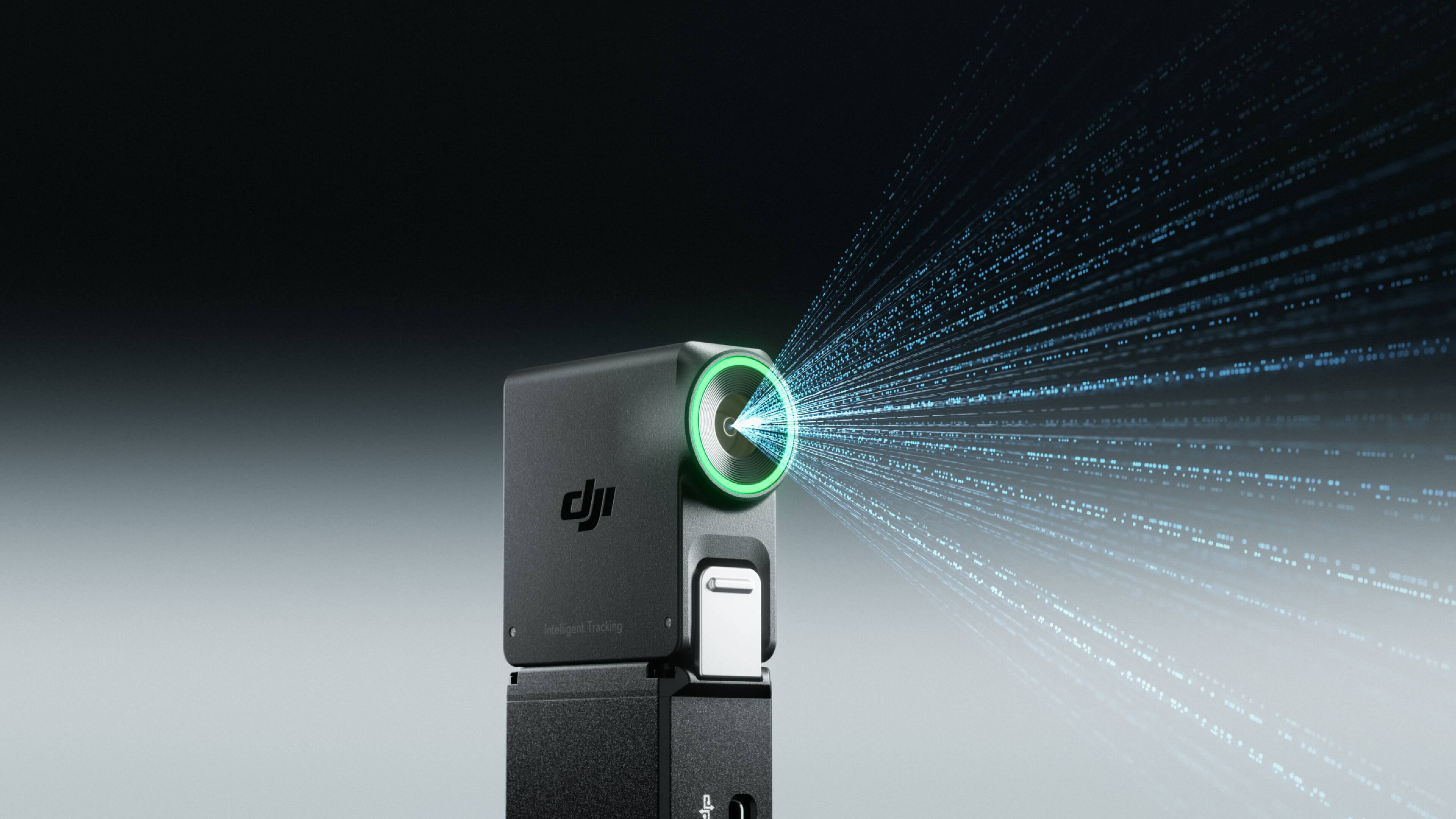 Modul DJI RS Enhanced Intelligent Tracking z zelenim obročem