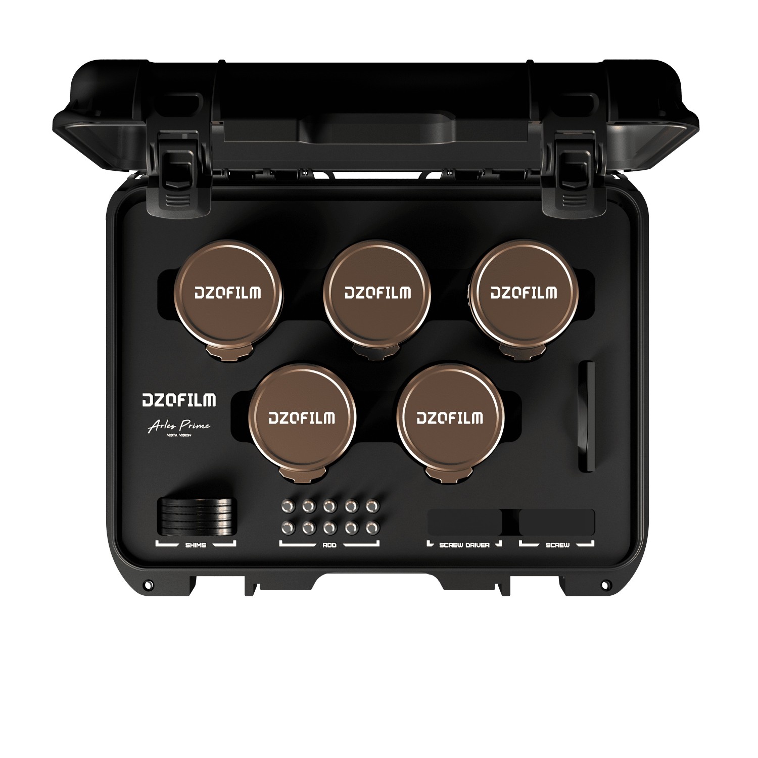 DZOFILM Arles Lustre 5-Lens Set 14/21/40/135/180mm PL mount Metric Desert Gold