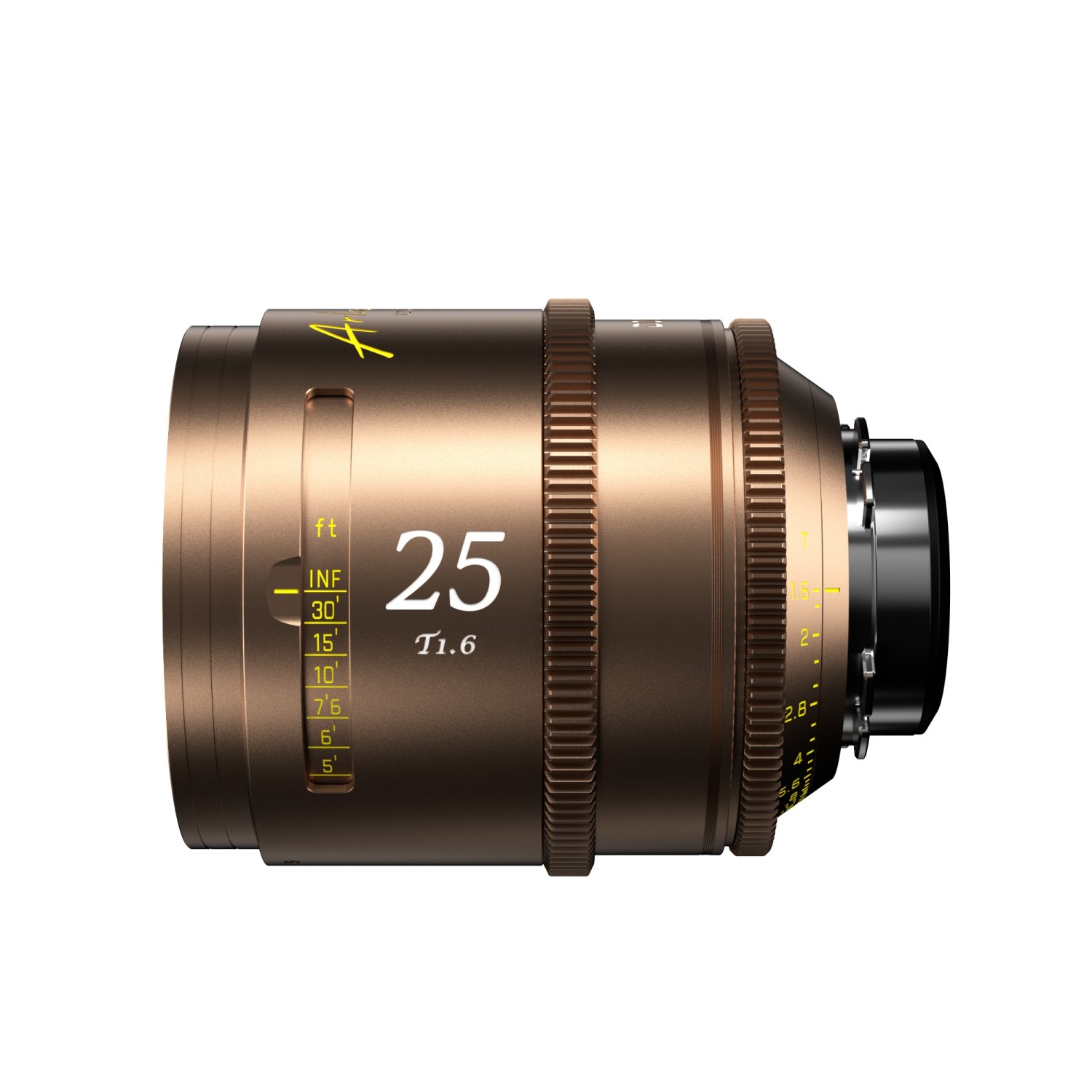 DZOFILM Arles Lustre 25mm T1.6 PL mount Metric Desert Gold