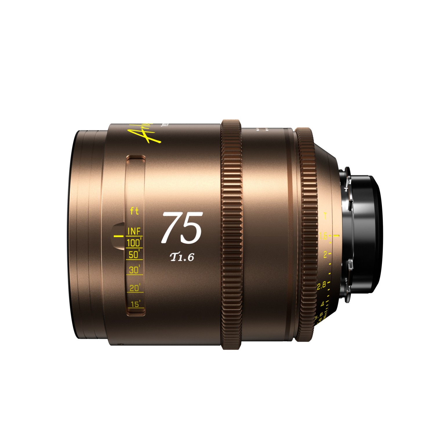 DZOFILM Arles Lustre 75mm T1.6 PL mount Metric Desert Gold