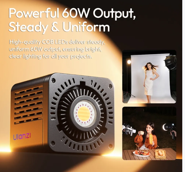 Ulanzi C60RGB kompaktní video světlo s příslušenstvím