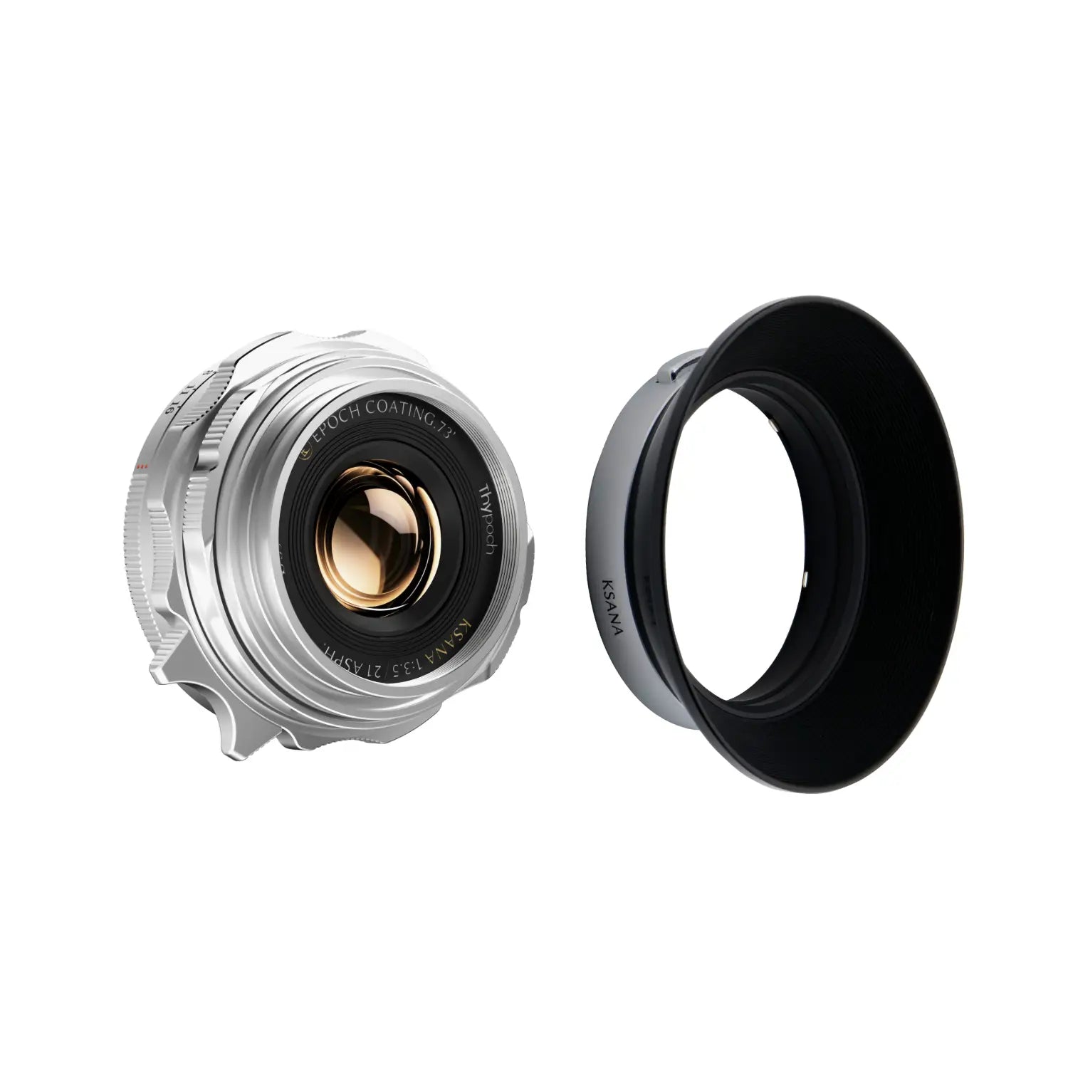 Thypoch Ksana 21mm f/3.5 ASPH. for Leica M with Lens Hood – Silver