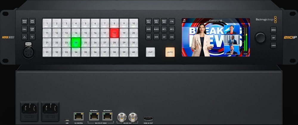 ATEM Monitoring Rack Panel 40 – Monitoring přímo v racku