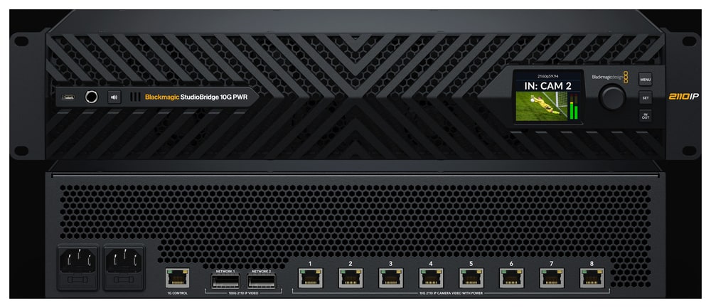Blackmagic StudioBridge 10G PWR – Most mezi okrajem sítě a páteří 100G