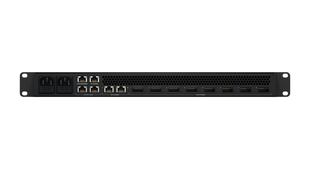 Zadní připojení Blackmagic Ethernet Switch 820