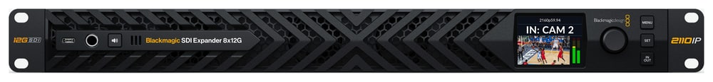Blackmagic SDI Expander 8x12G – Kontrola přímo v racku