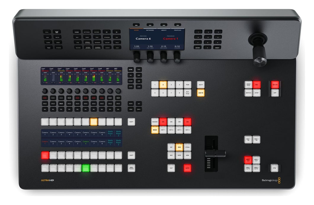 ATEM Television Studio 4K8 – Vysílací panel s T-barem