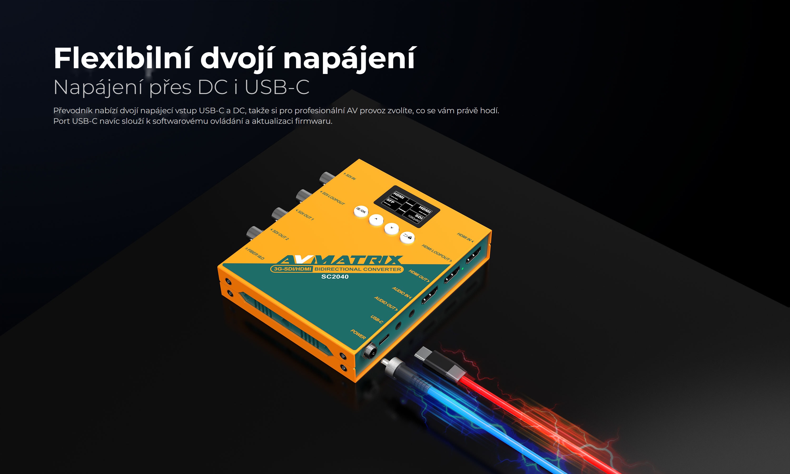 AVMatrix 3G-SDI/ HDMI Bidirectional Scaling Converter