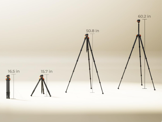 Konstrukce stativu K&F Concept A225C2+BH-28R