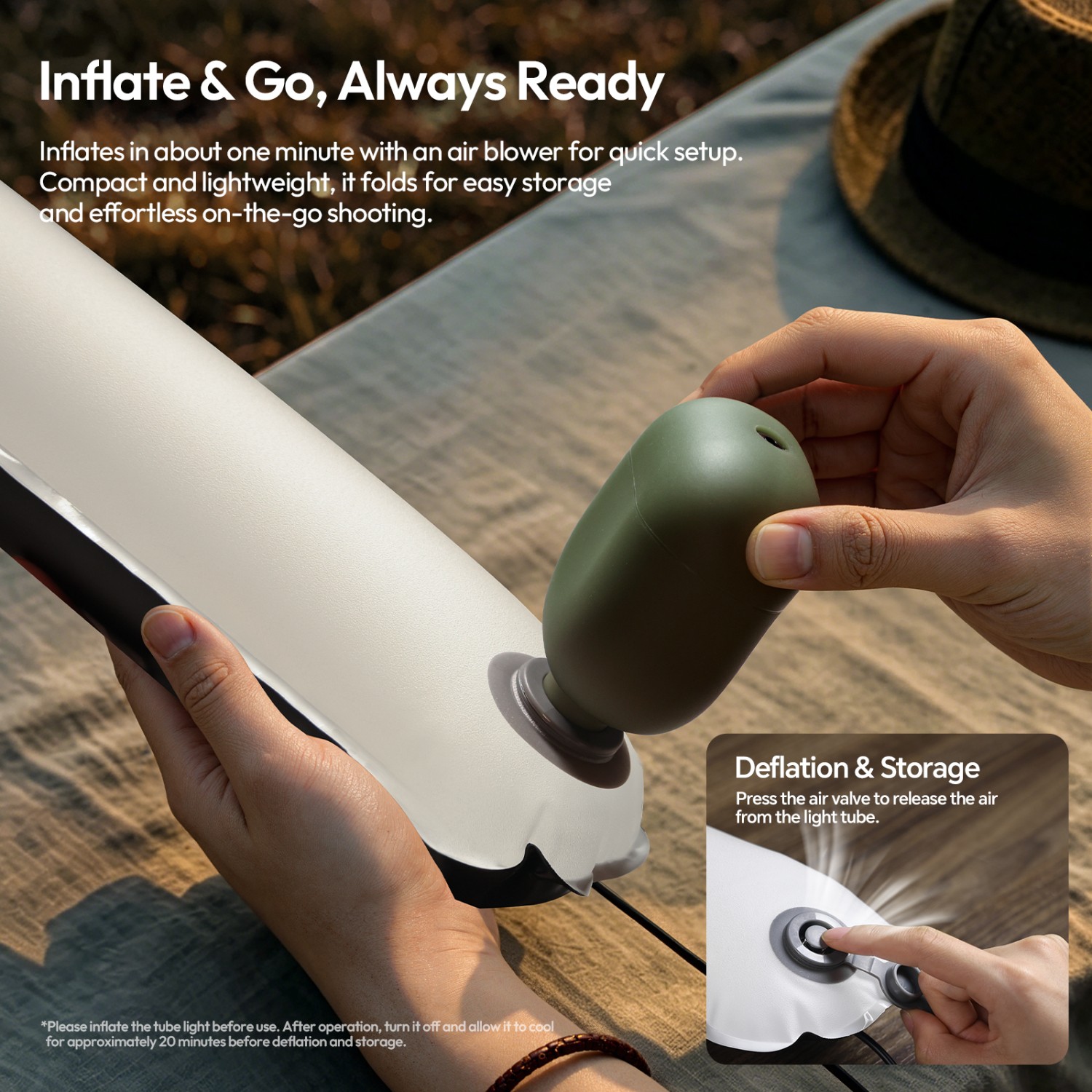 Ulanzi UA50 – inflatable bi-color light