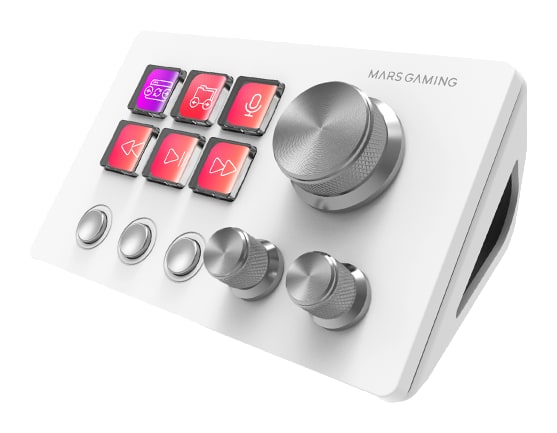 Mars Gaming MSD-TWO – 6 přizpůsobitelných LCD kláves