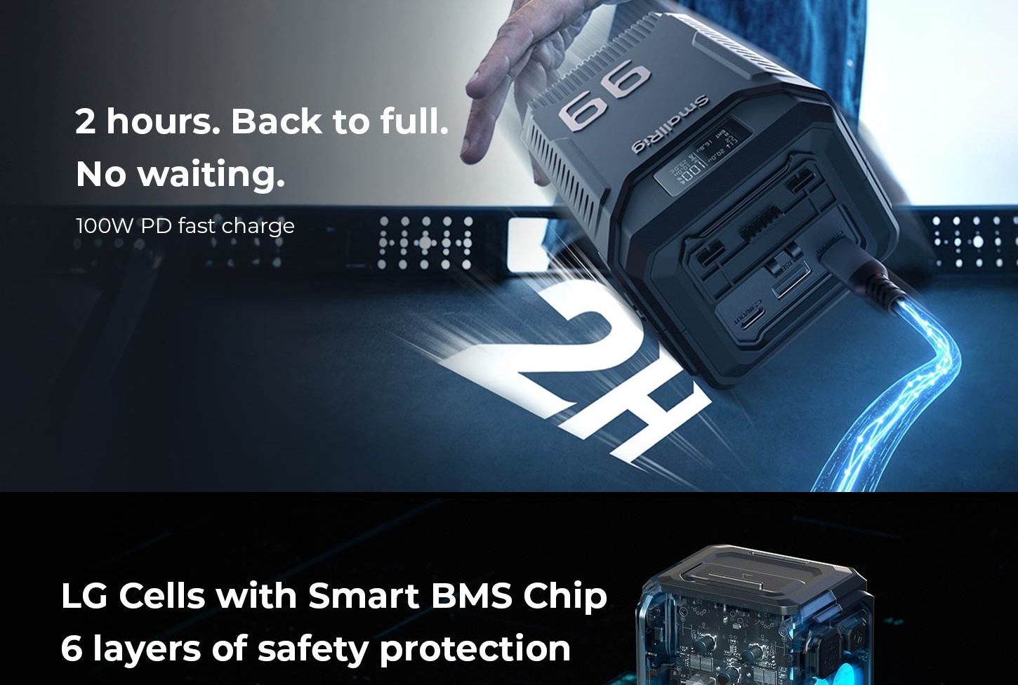 SmallRig T99 V-Mount battery infographic 8