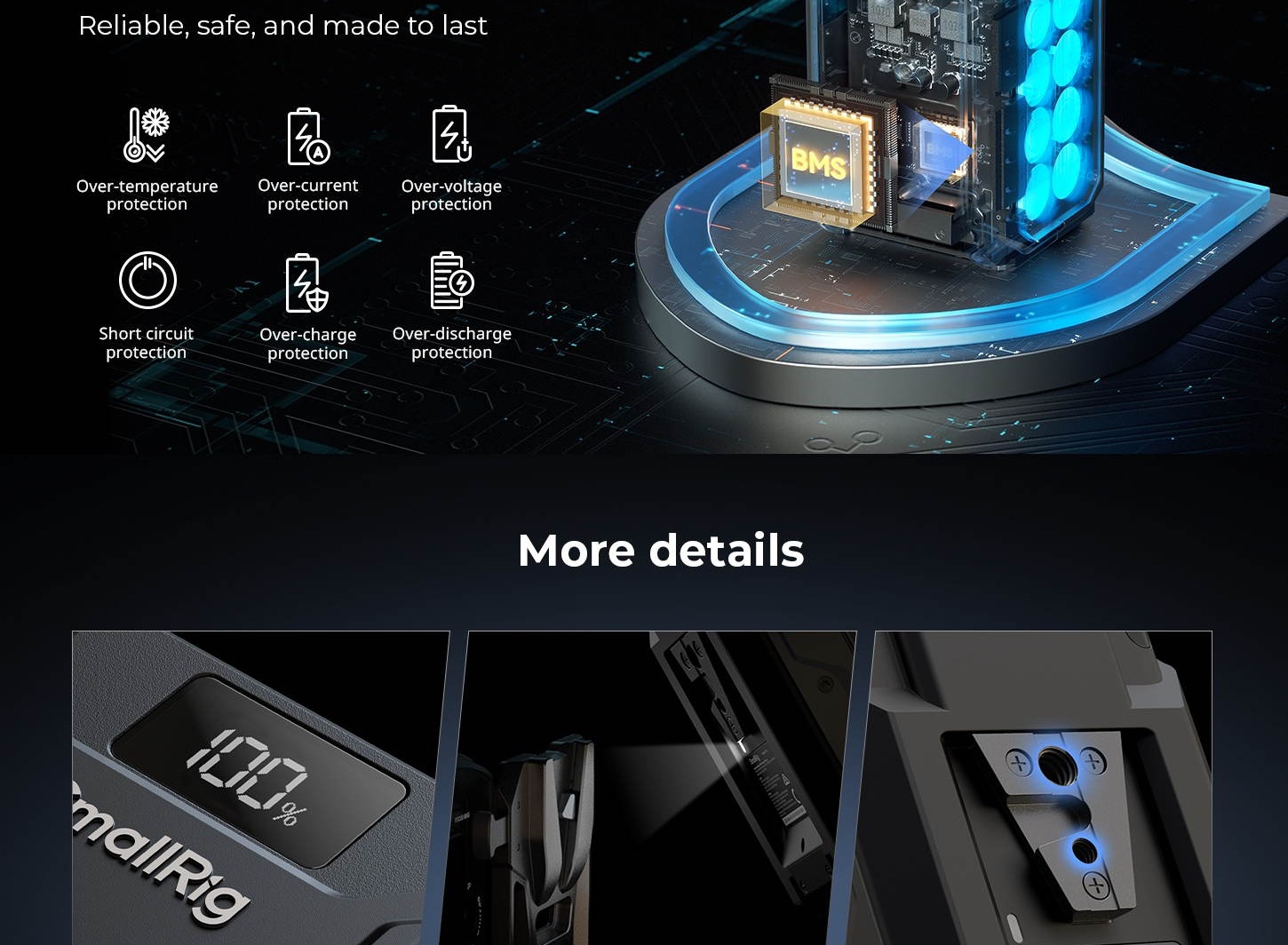 SmallRig T99 V-Mount battery infographic 9