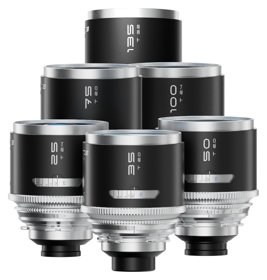 Blazar Mantis 1,33x FF sada 6 anamorfních objektivů 25/35/50/75/100/135 mm – Celá řada v jedné sadě