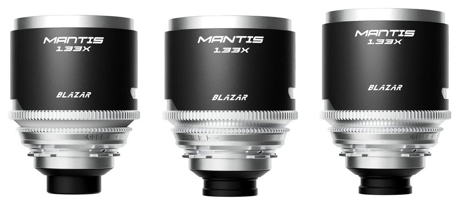 Blazar Mantis 1,33x FF sada 3 anamorfních objektivů 35/50/75 – Jednotný vzhled sady