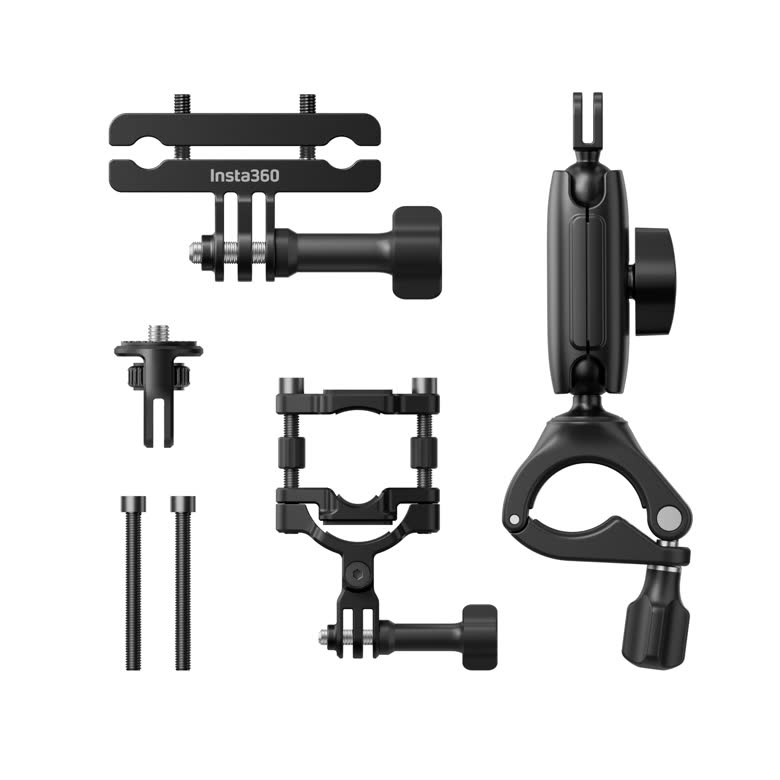 Záběr z cyklistické jízdy pořízený zezadu sadou Insta360 Bike Tail Mount Kit