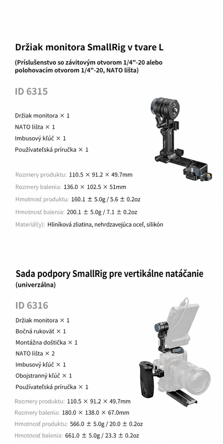 SmallRig Magic Arm Support 6317 ? slovensk? infografika 10