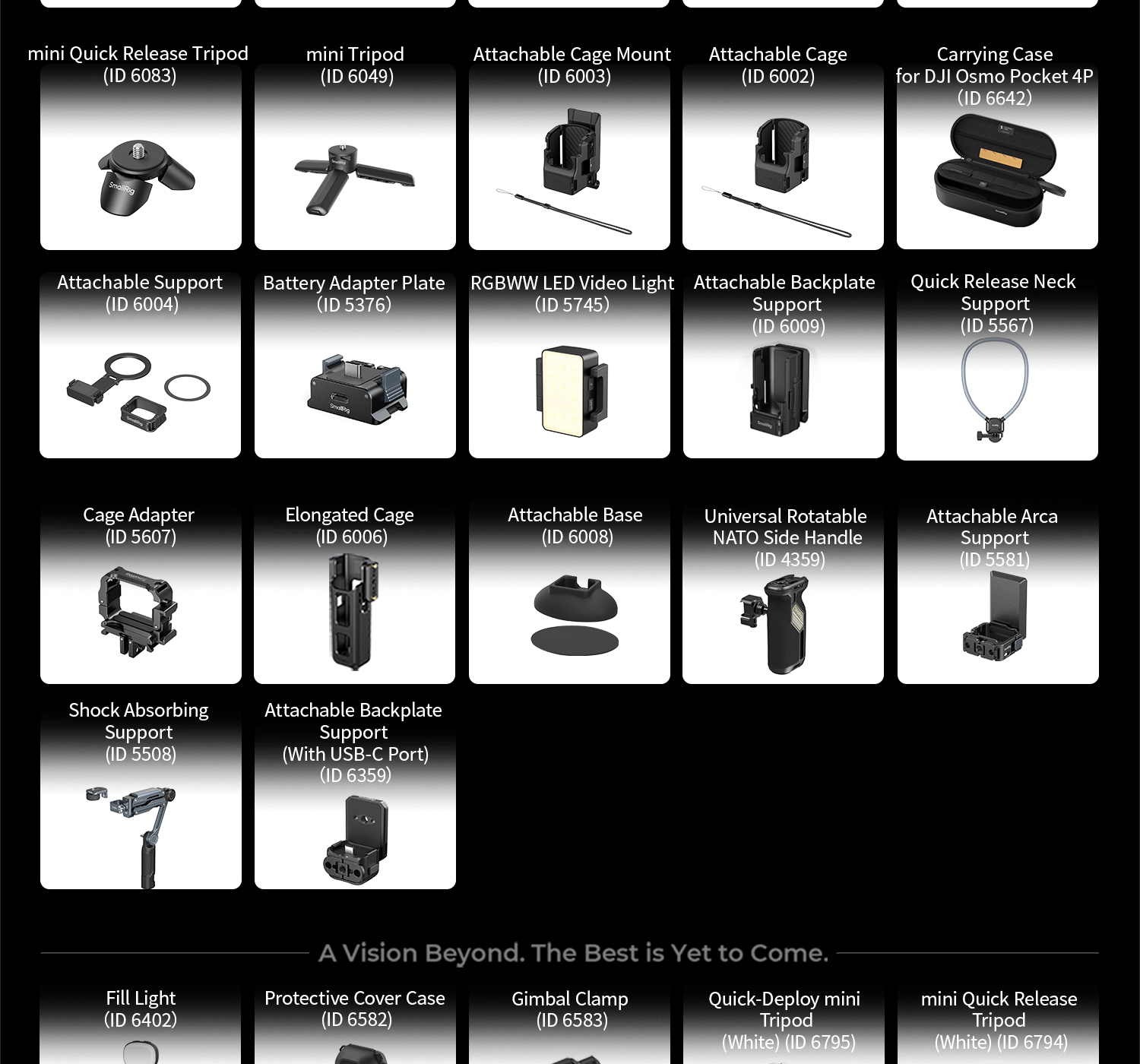 SmallRig Osmo Pocket 4P filter kit infographic 3