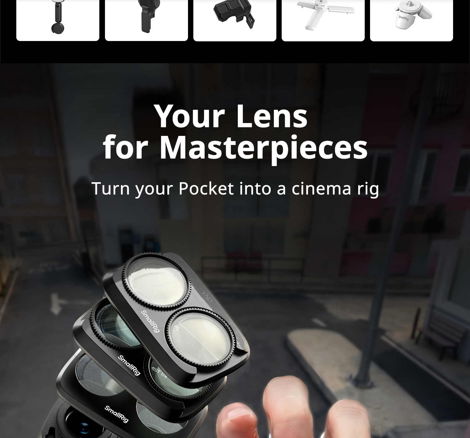 SmallRig Osmo Pocket 4P filter kit infographic 4