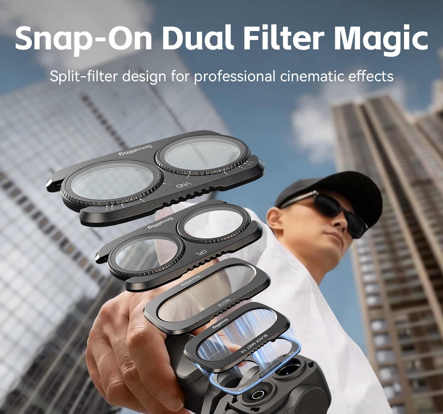 SmallRig Osmo Pocket 4P filter kit infographic 7