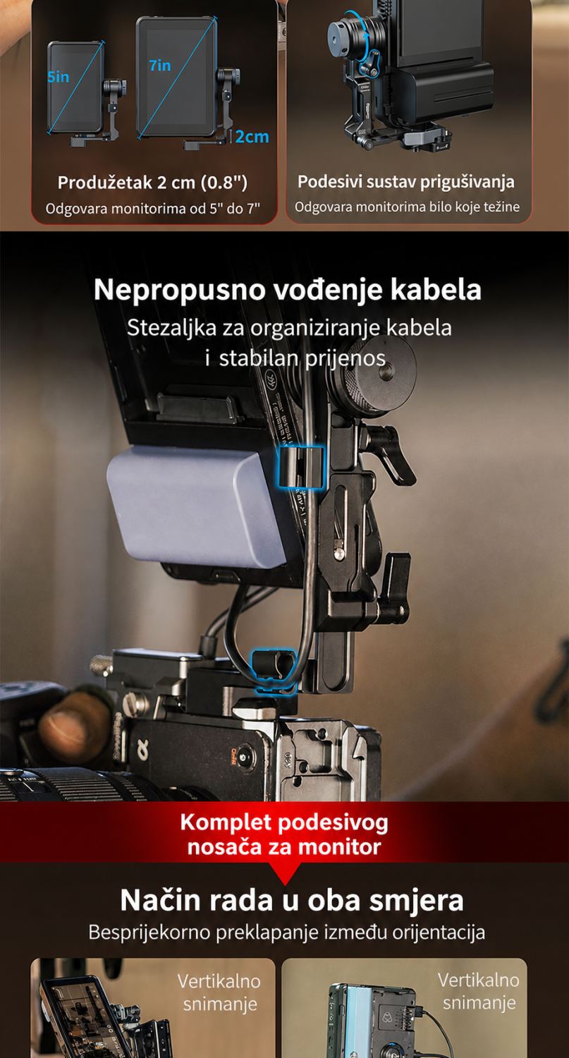SmallRig Monitor Support for Horizontal & Vertical Shooting 6313 ? chorvatsk? infografika 5